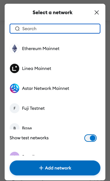 Add Network